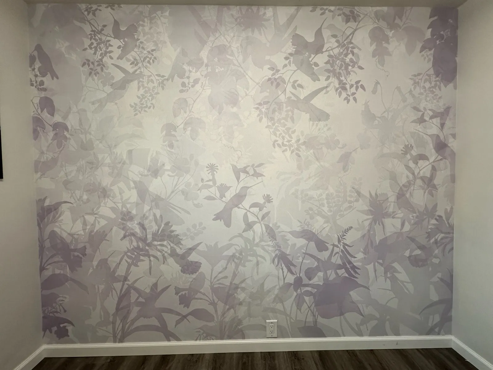 Kingsburg Victorian parlor with traditional wallpaper installation